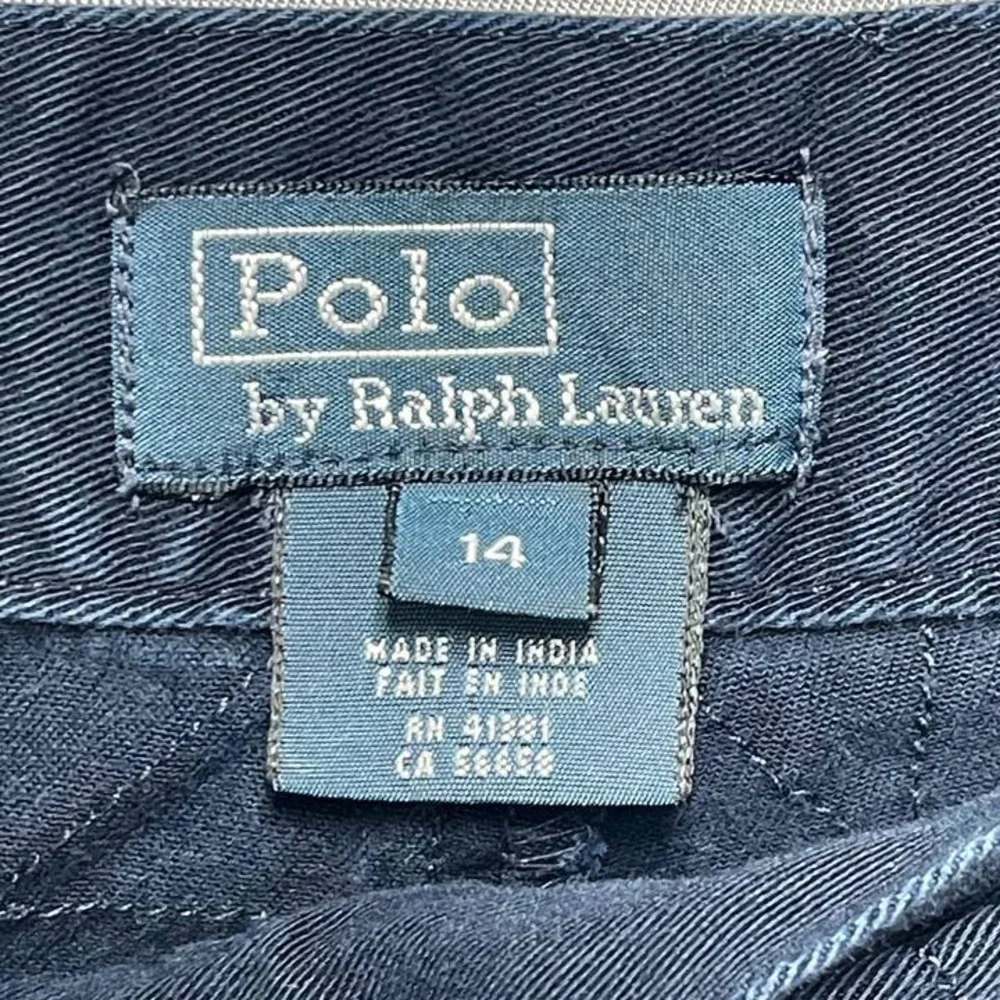 Polo‎ By Ralph Lauren Kids Boys Size 14 Navy Blue Classic Chino Shorts Preppy